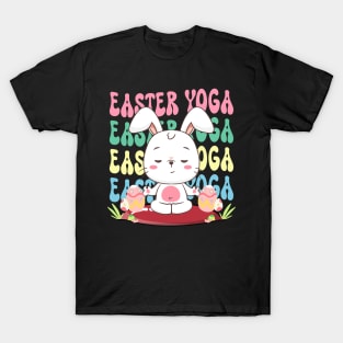 Easter Yoga Bunny Meditation Holiday Lover Harmony T-Shirt